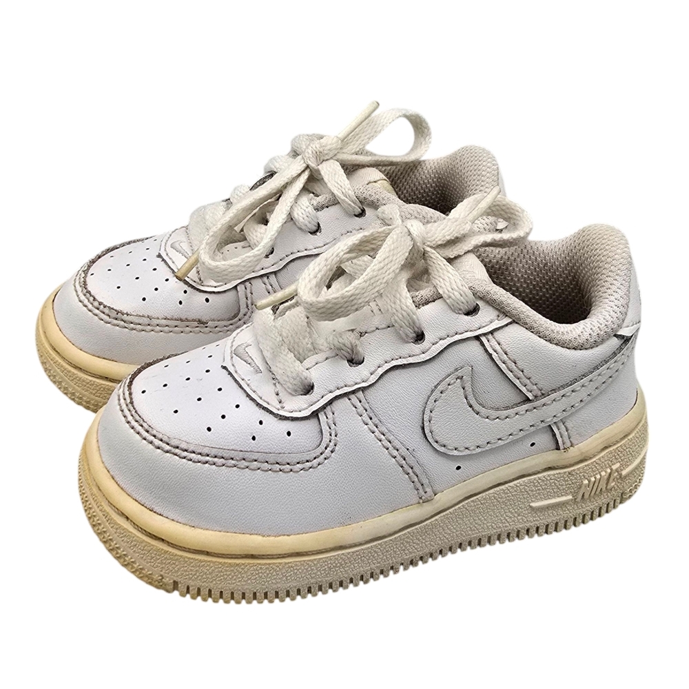 Nike Air Force 1 Toddler Size‎ 5C White Leather Sneaker